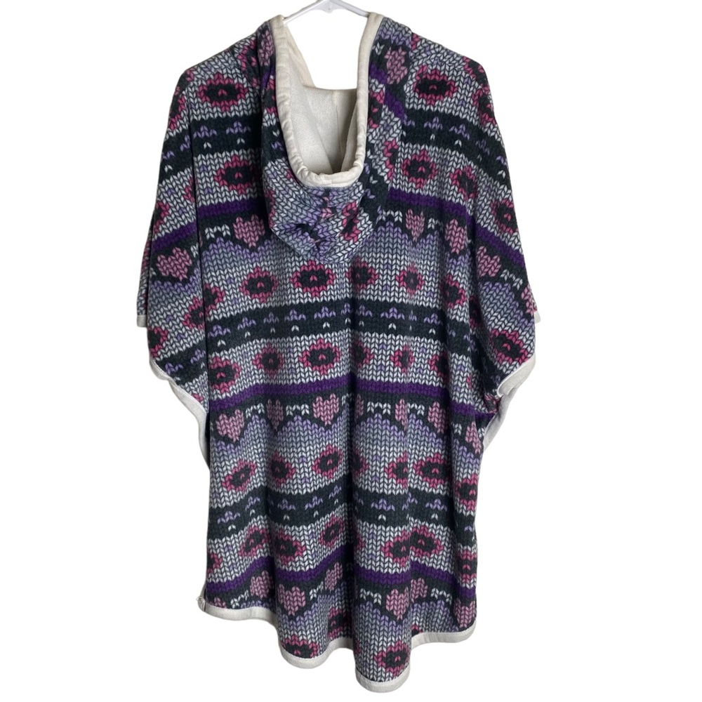 Woman's Pajama Hooded Poncho Simply Vera Wang Soft Fleece Size XL Lounge - Picture 3 of 12